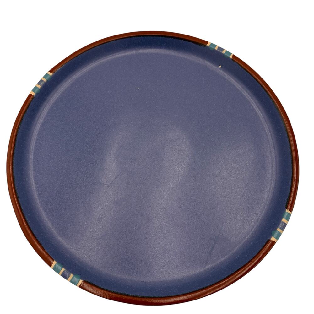 Dansk Blue Mesa Vintage Southwestern Large Round 13" Platter Stoneware Plate